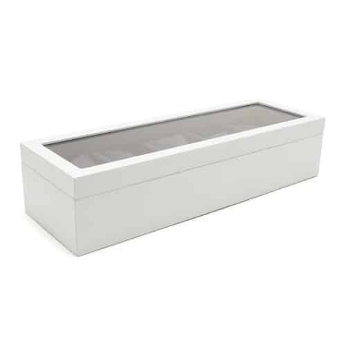 white royal 5 slot watch box