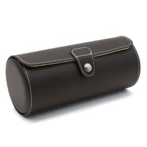 black 3 slot watch roll