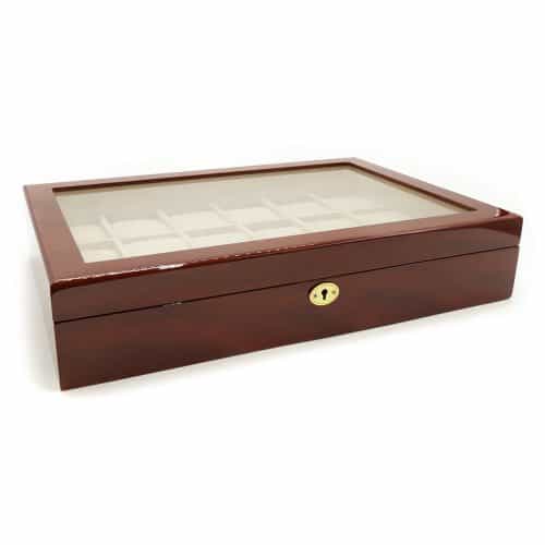cherry 18 slot watch box