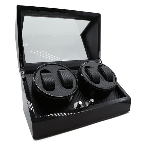 4 Slot Jet Black Automatic Watch Winder