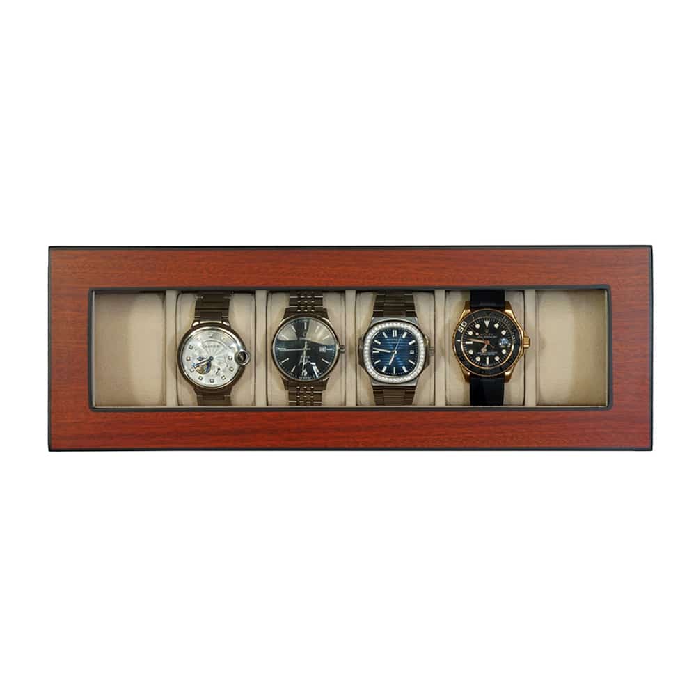 6 Slot Watch Box Top View