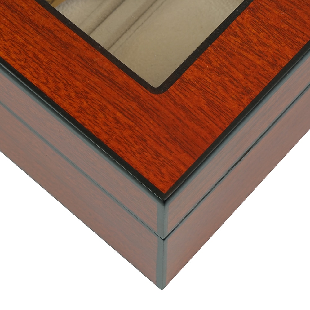 6 Slot Watch Box Close Up