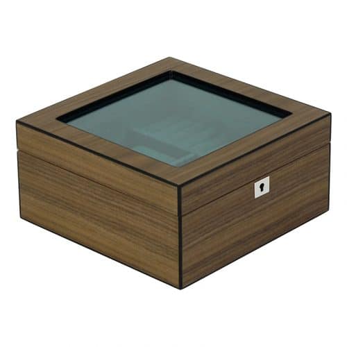 4 Slot Walnut Watch Box