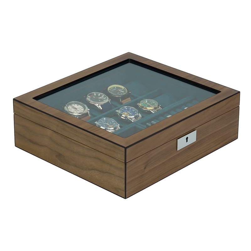 10 Slot Walnut Watch Box