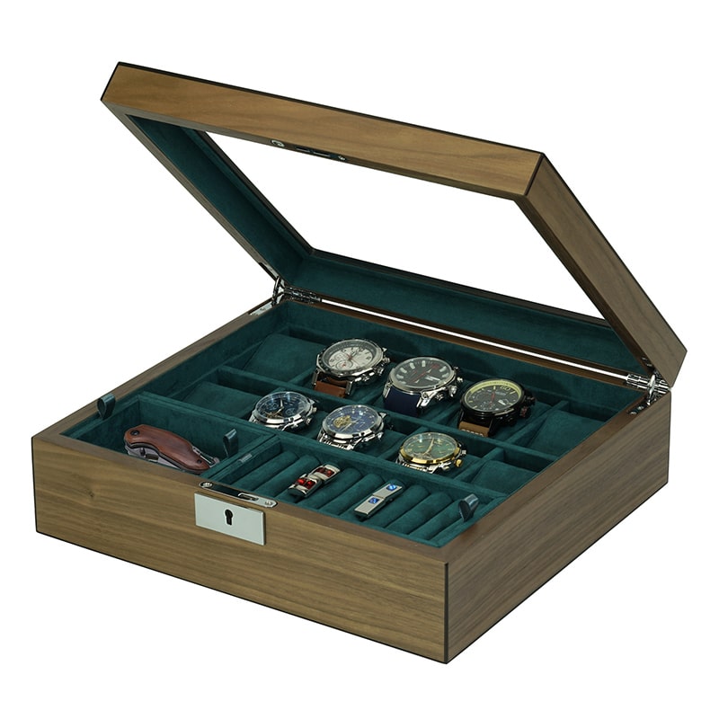 10 Slot Walnut Watch Box