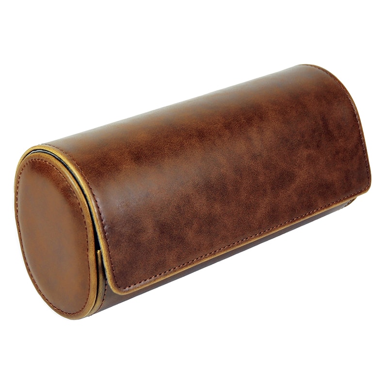 3 Slot Leather Watch Roll