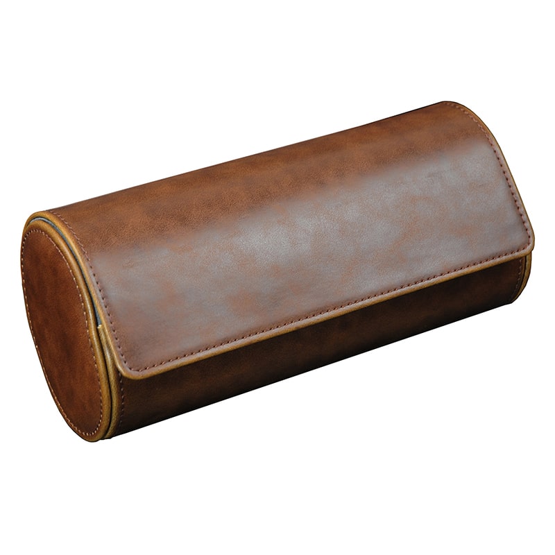 3 Slot Leather Watch Roll