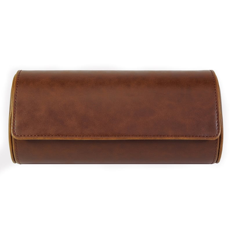 3 Slot Leather Watch Roll