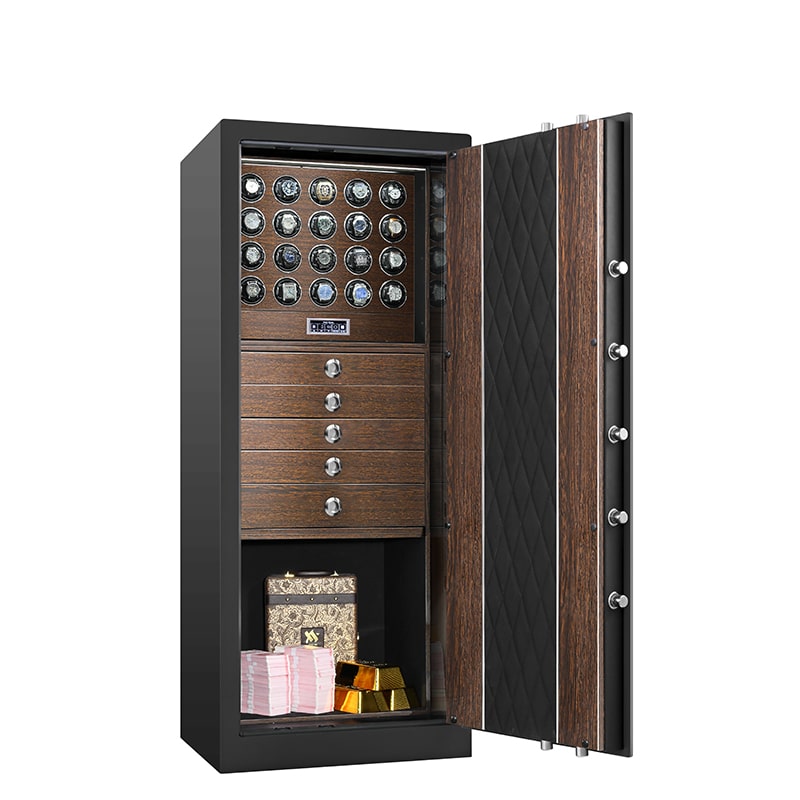 Walnut Watch Safe L