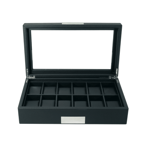 Leather watch box