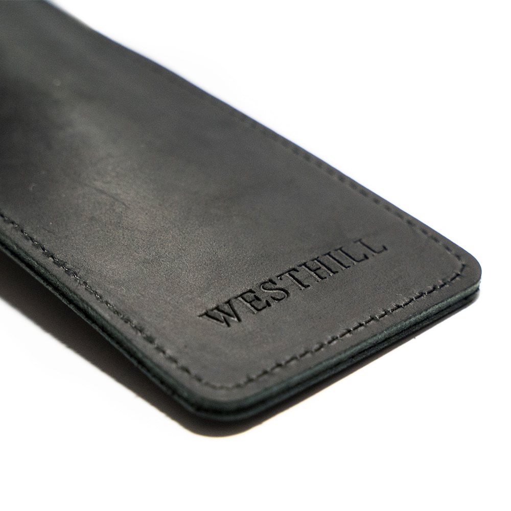 Small Leather Travel Case Black