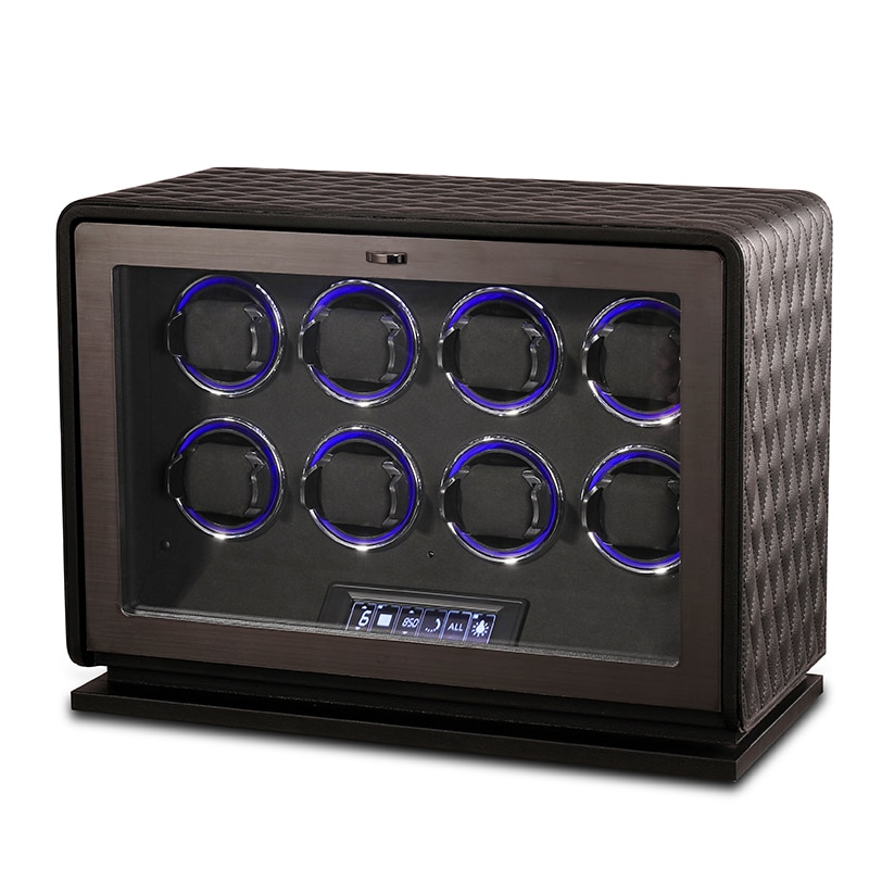 8 Slot CronoGuard Watch Winder - Black