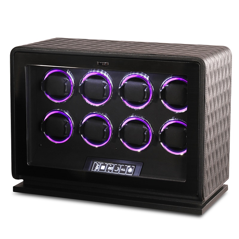 8 Slot CronoGuard Watch Winder - Black