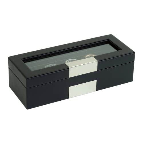 5 Slot Leather Watch Box