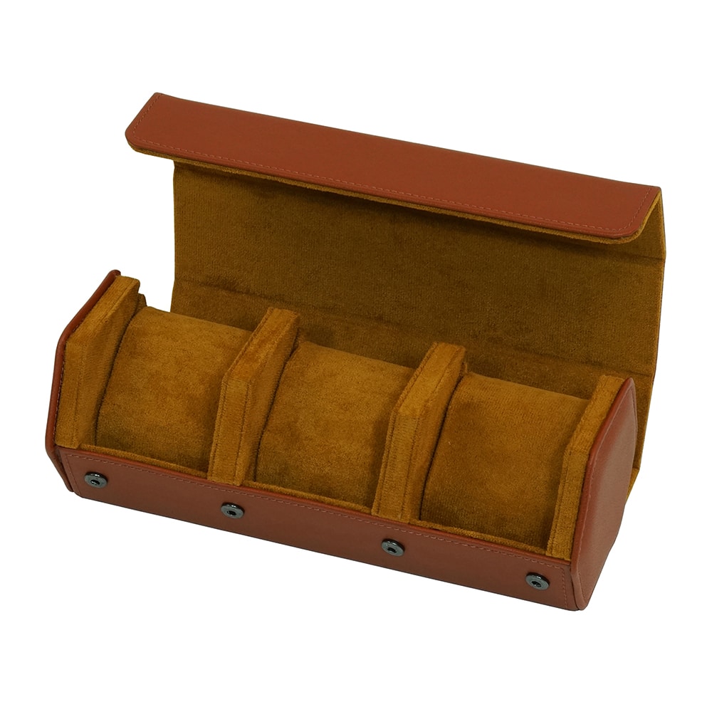 Brown Travel Watch Case