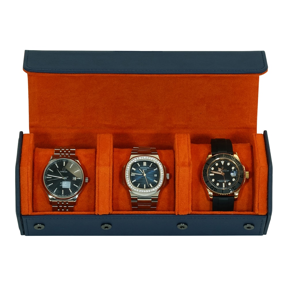 Navy Travel Watch Case
