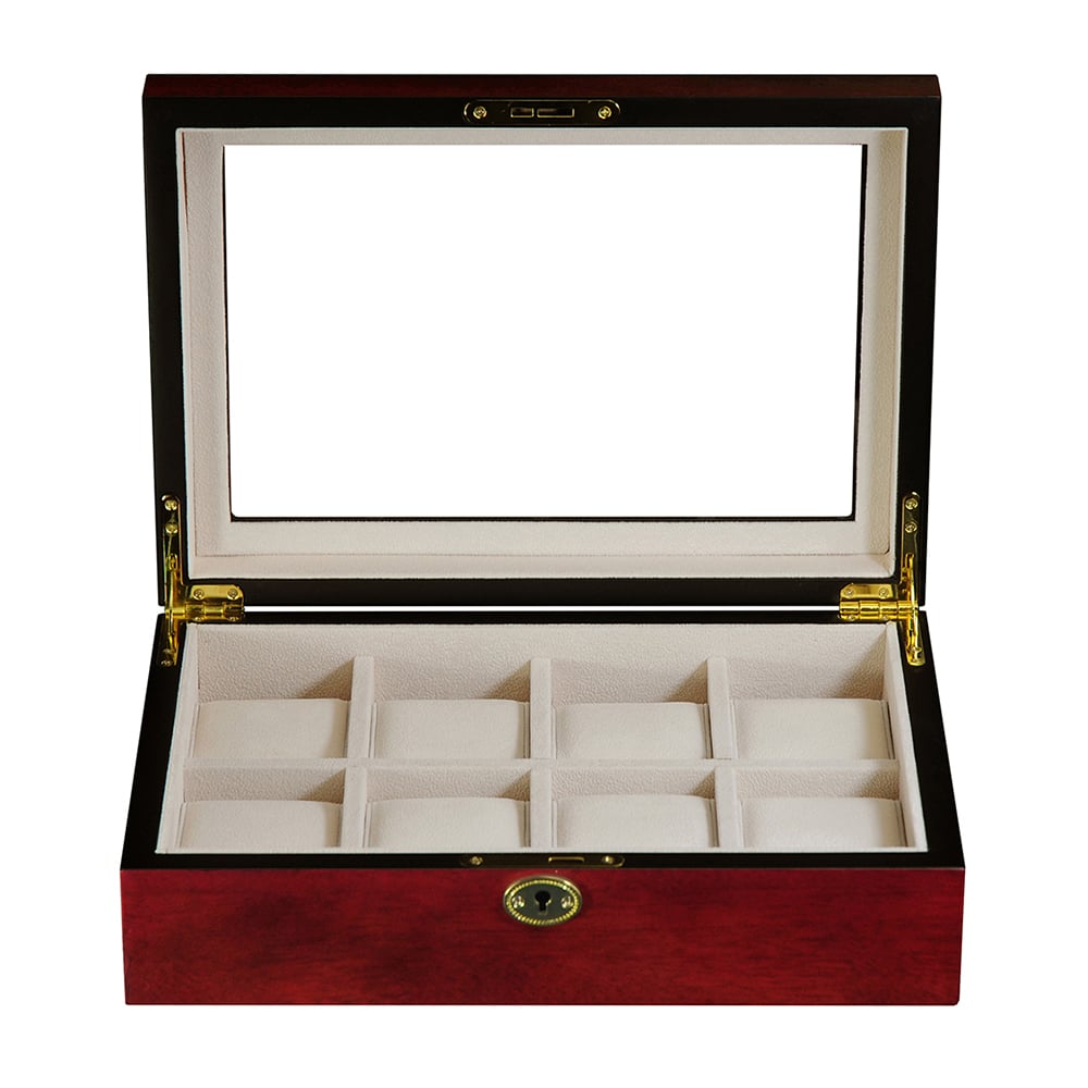 8 Slot Mahogany Watch Box
