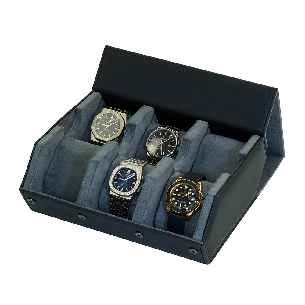 Large Grey Travel Watch Case