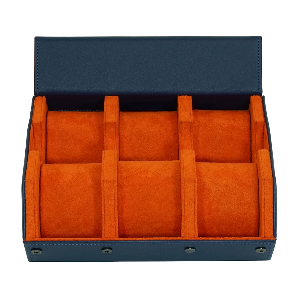 Large Navy Travel Watch Case