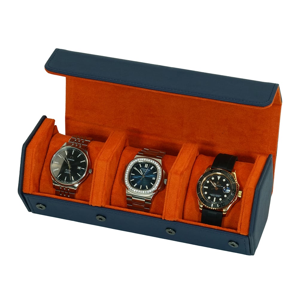 Navy Travel Watch Case