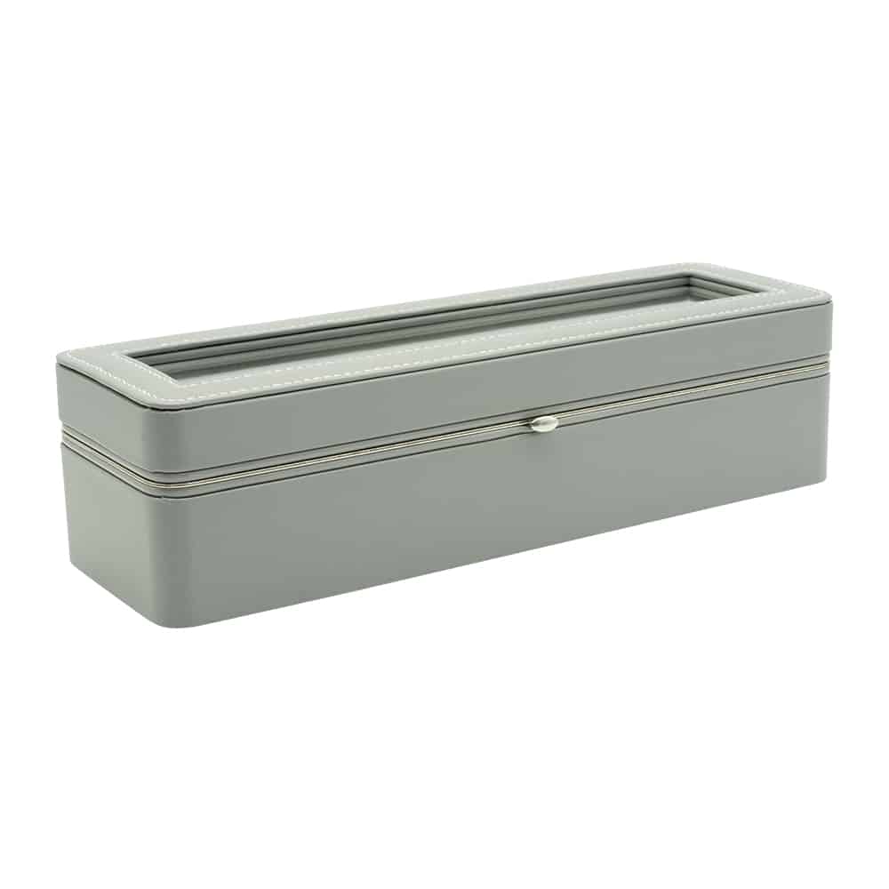 6 Slot Grey Compact Watch Box