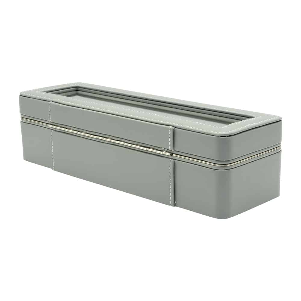 6 Slot Grey Compact Watch Box
