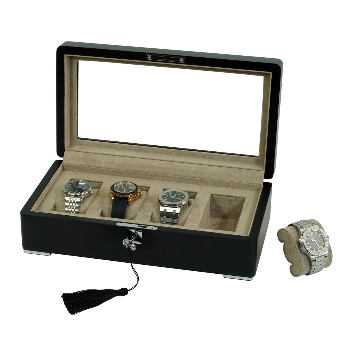 4 Slot Heirloom Collection Watch Box - Claystone