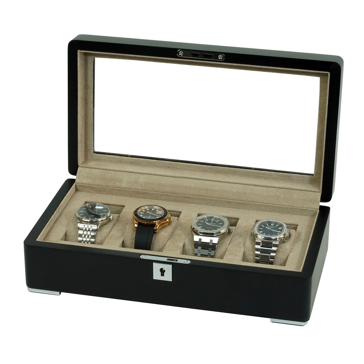 4 Slot Heirloom Collection Watch Box - Claystone