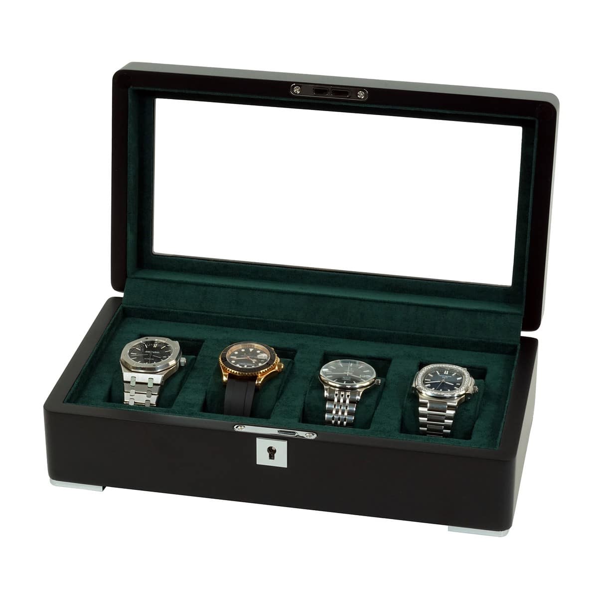 4 Slot Heirloom Collection Watch Box - Moss