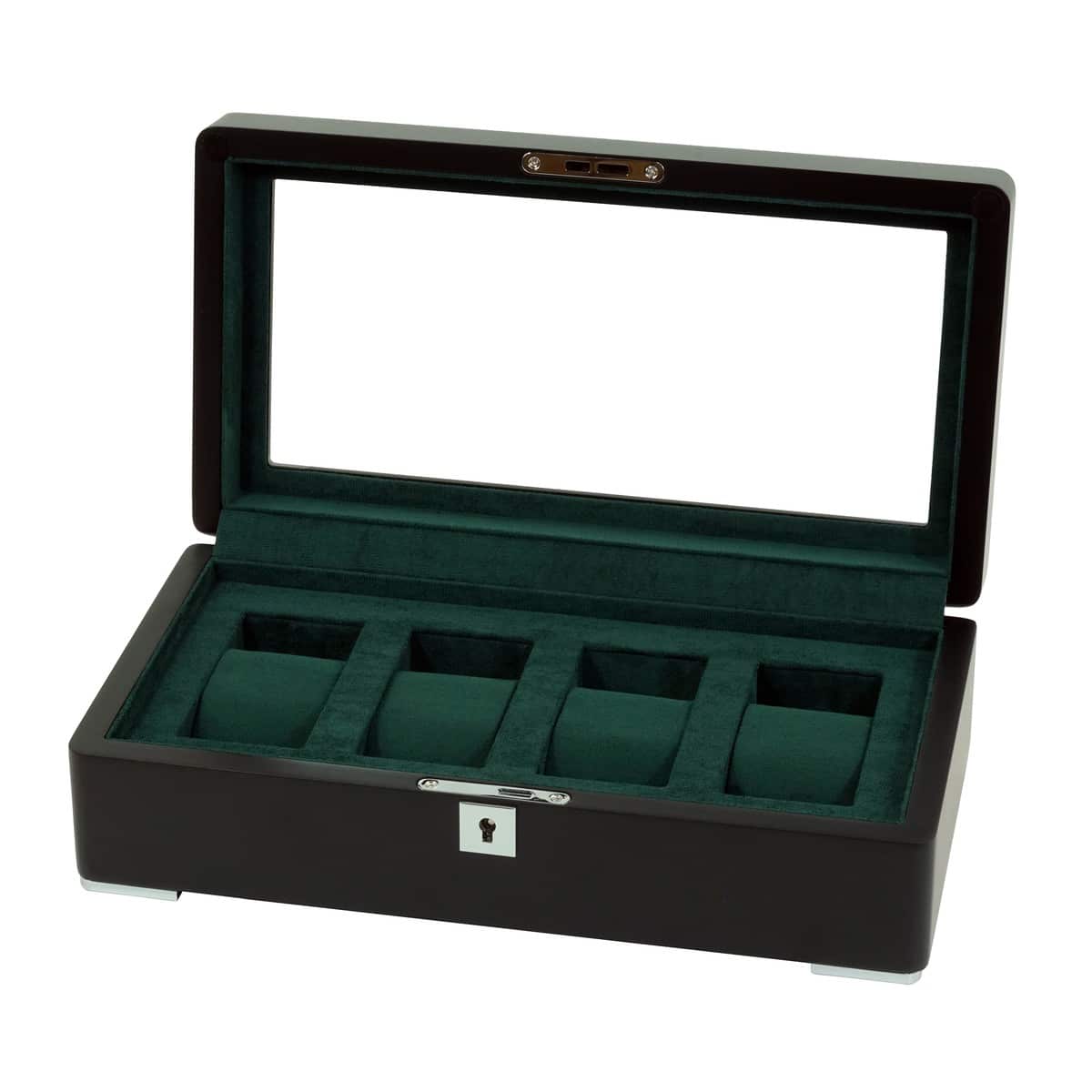 4 Slot Heirloom Collection Watch Box - Moss