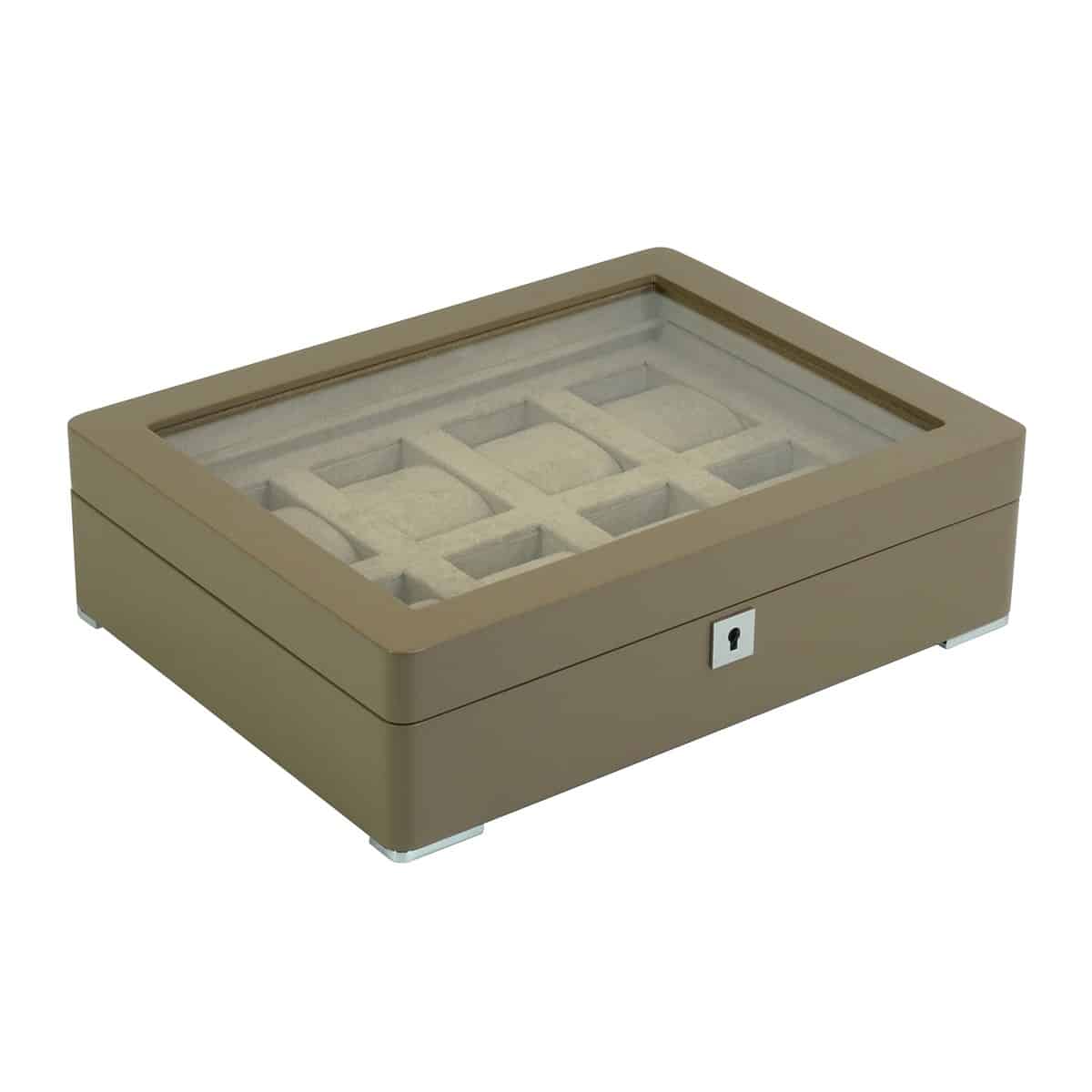 8 Slot Heirloom Collection Watch Box - Claystone