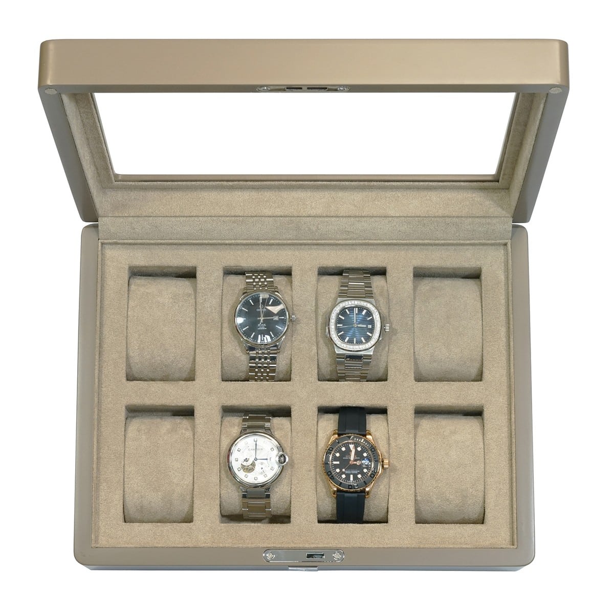 8 Slot Heirloom Collection Watch Box - Claystone