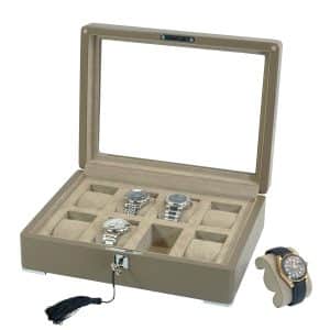 8 Slot Heirloom Collection Watch Box - Claystone