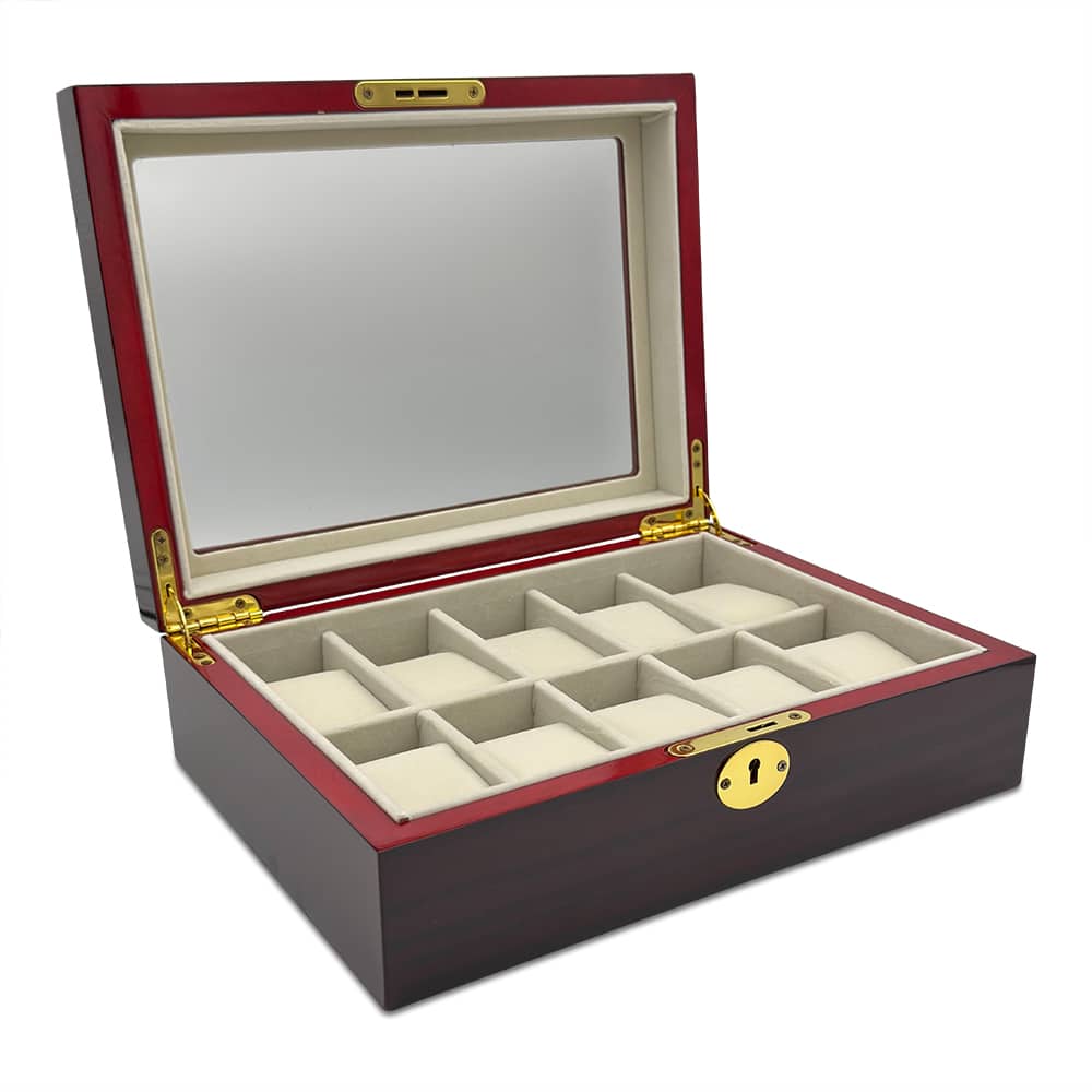 Mahogany Signature Collection - 10 Slot Watch Box