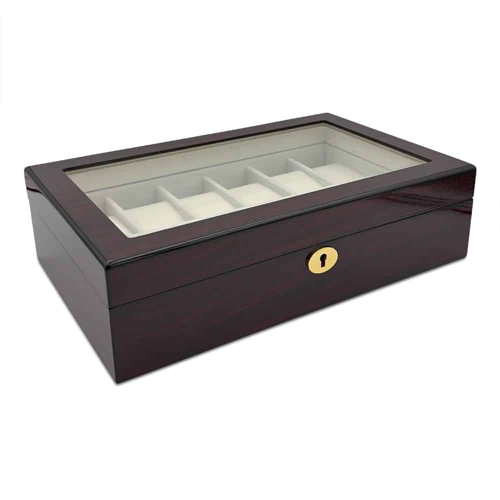 Mahogany Signature Collection - 12 Slot Watch Box