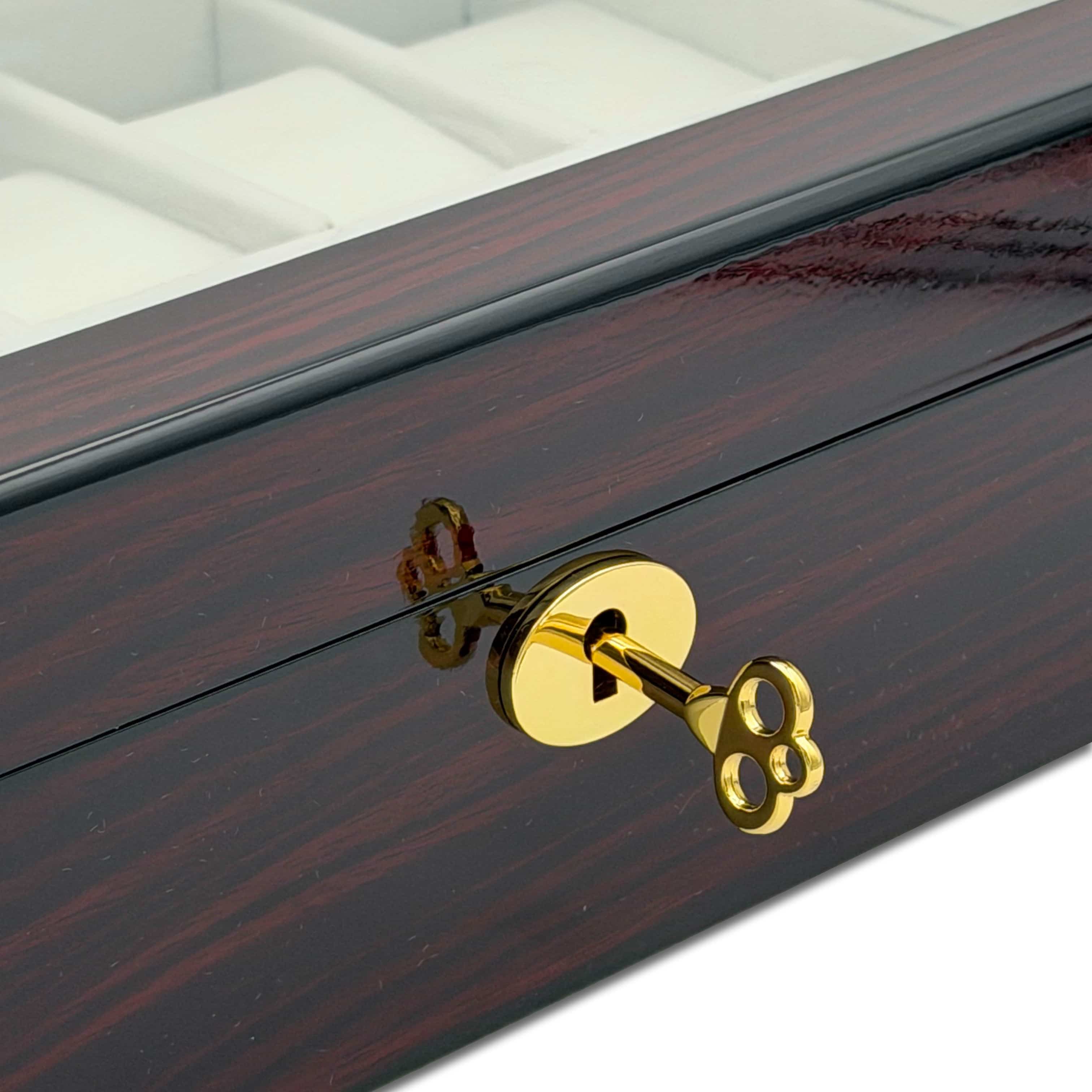 Mahogany Signature Collection - 12 Slot Watch Box