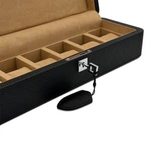 Westhill Prestige 6 Slot Watch Case - Carbon Gingerbread