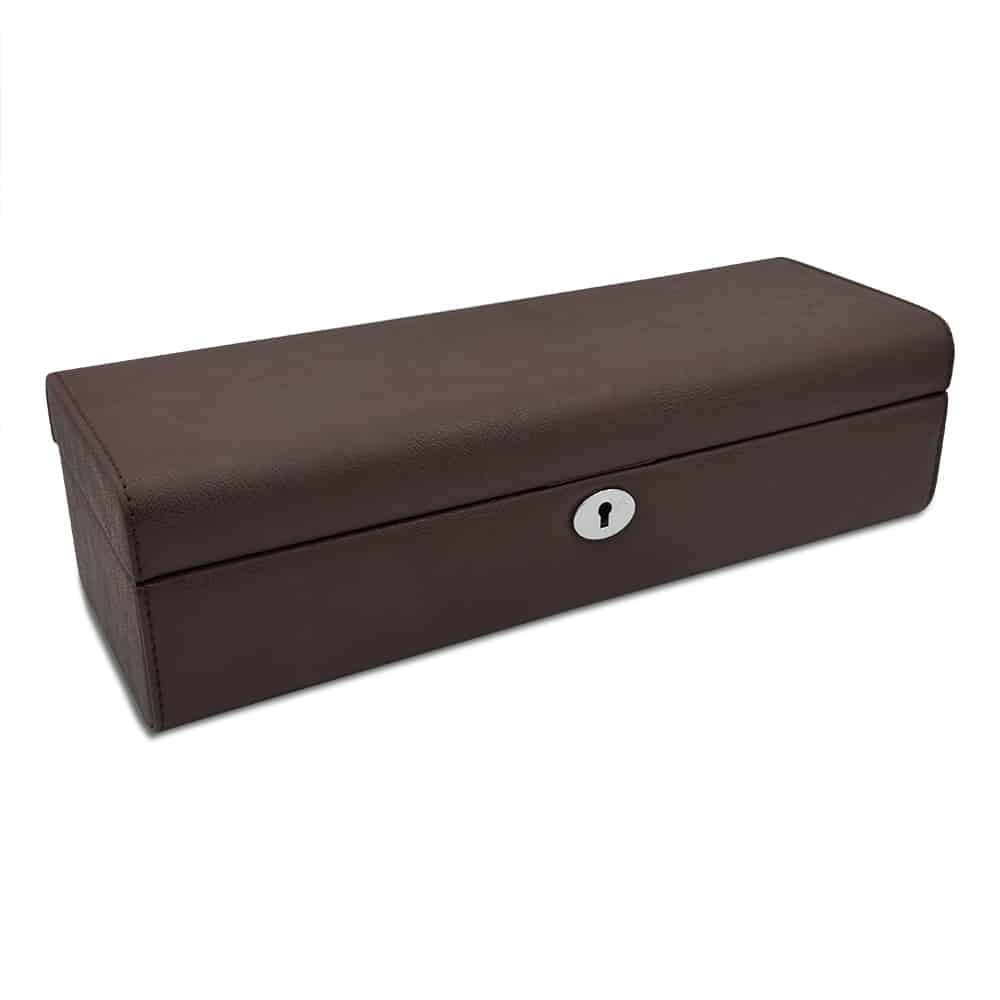 Westhill Prestige 6 Slot Watch Case - Oil-Wax Finish Chocolate