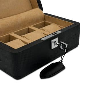 Westhill Prestige 3 Slot Watch Case - Carbon Gingerbread